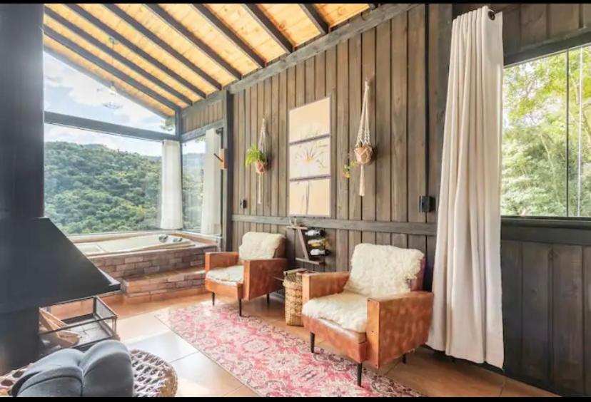 Cabana Sassafras Com Hidromassagem Alfredo Wagner Exterior photo
